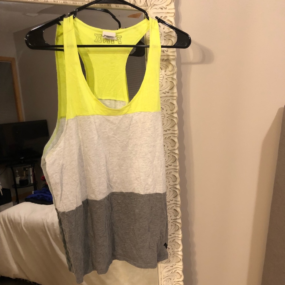 PINK Neon Yellow Oversized Tank